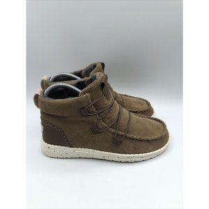 Womens Hey Dude Lea Suede Hazelnut Ankle Bootie Shoes Size: US 5, EU 36